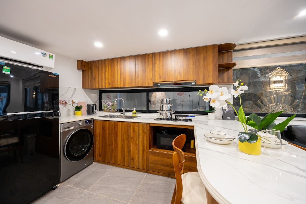 Standard Apartment, Garden View | Private kitchen