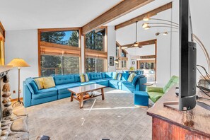 TV, fireplace, offices