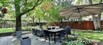 Pine Retreat: Private 2Br Unit with Patio & Fireplace (Free Parking)