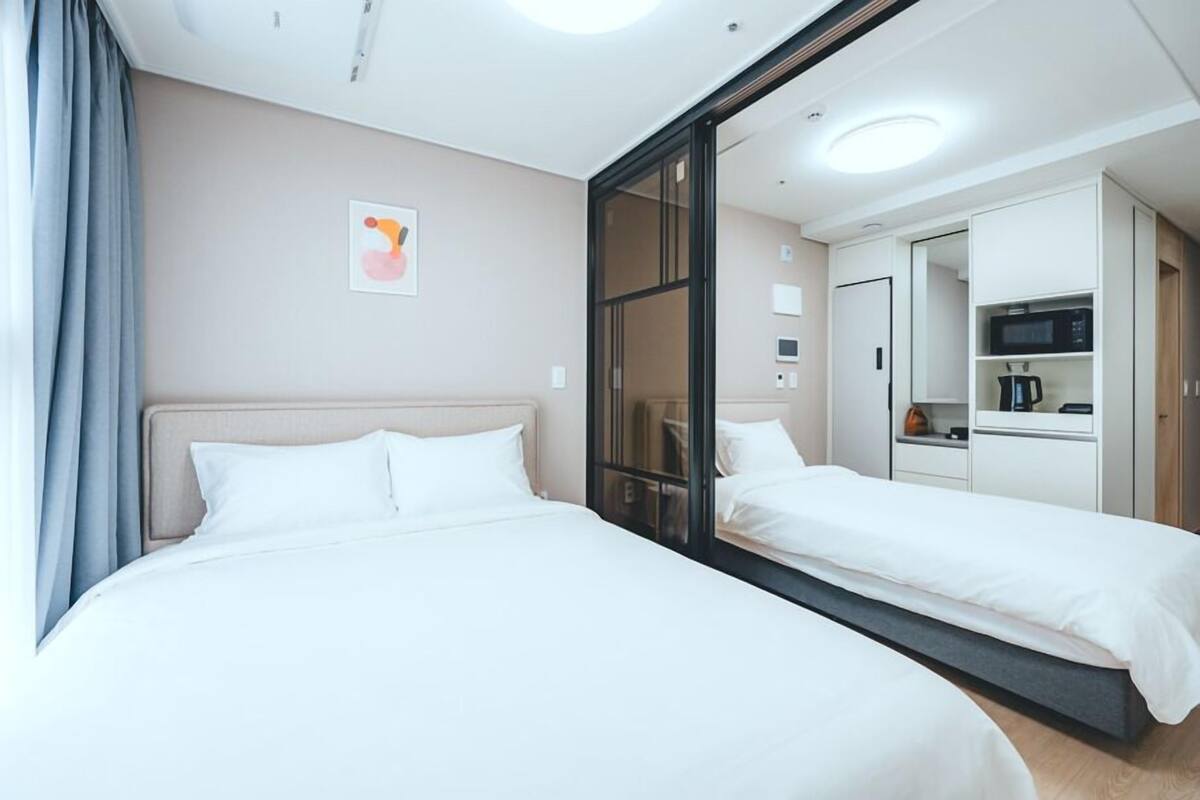 ห้องแฟมิลี่ทวิน, วิวเมือง | ห้องเก็บเสียง, เตารีด/โต๊ะรีดผ้า, Wi-Fi ฟรี