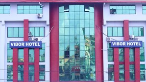 A building with two signs reading "VIBOR HOTEL" on the facade. - Vibor Hotel  (Kathmandu)
