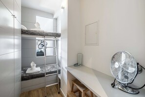 1 bedroom, iron/ironing board, travel crib, free WiFi