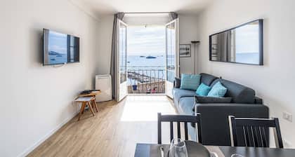 Charming Appt - 1BD/4P- sea view - Antibes Centre