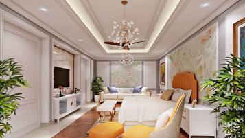 Luxury Suite | Premium bedding, free minibar items, in-room safe, desk