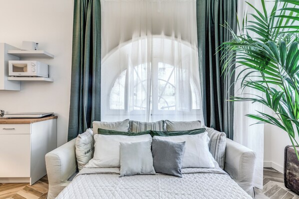 1 slaapkamer, reisbedje, gratis wifi, beddengoed