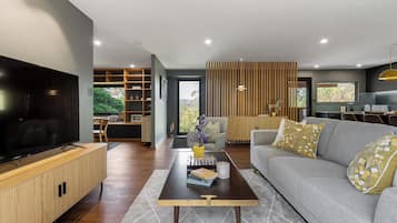 Smart TV, fireplace, offices
