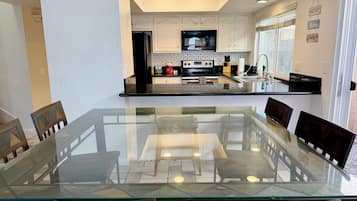 Townhome, Patio, Bay View | Dining room
