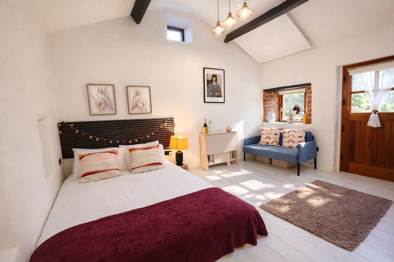 1 غرفة نوم ومكواة/لوح كي وواي فاي وملاءات أسرّة