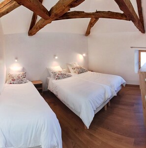 3 bedrooms, desk, iron/ironing board, travel cot - Country gite and B&B, reception room, garden, swimming pool (Goutevernisse)