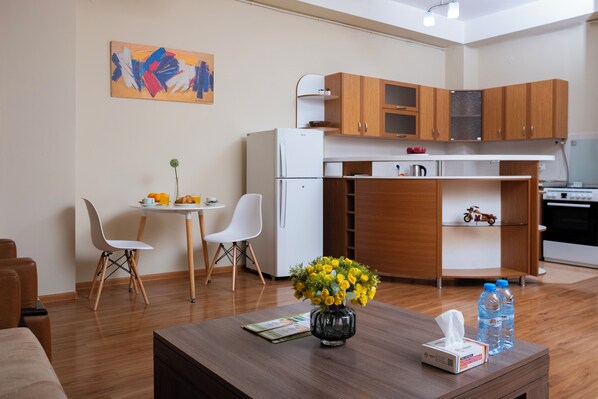 Studio Comfort, pemandangan kota | Setrika/meja setrika dan Wi-Fi gratis