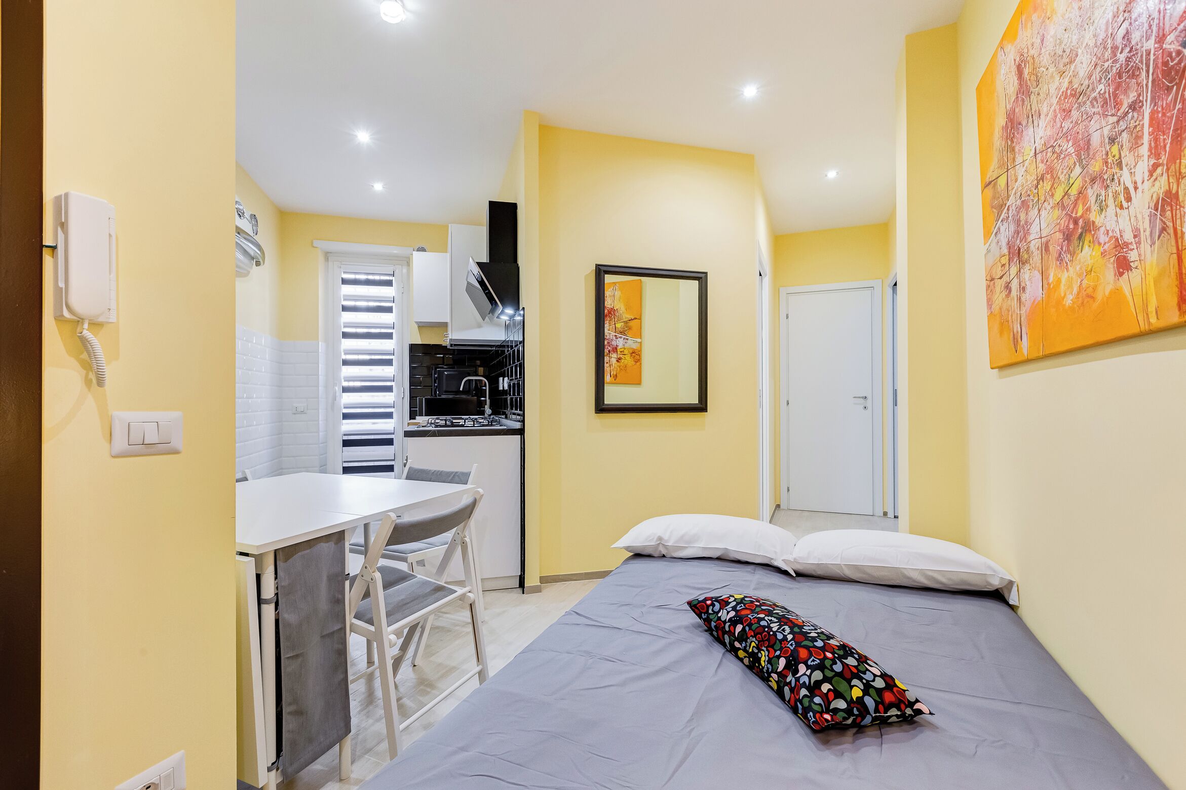 公寓, 1 间卧室, 无烟房, 简易厨房 | 起居区 | 32-英寸纯平电视（配备有线频道）