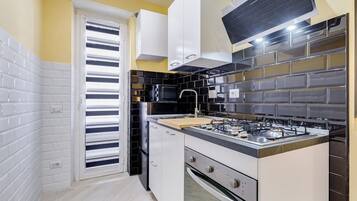 Apartamento, 1 quarto, para não fumantes, cozinha americana | Cozinha privada | Cafeteira/chaleira