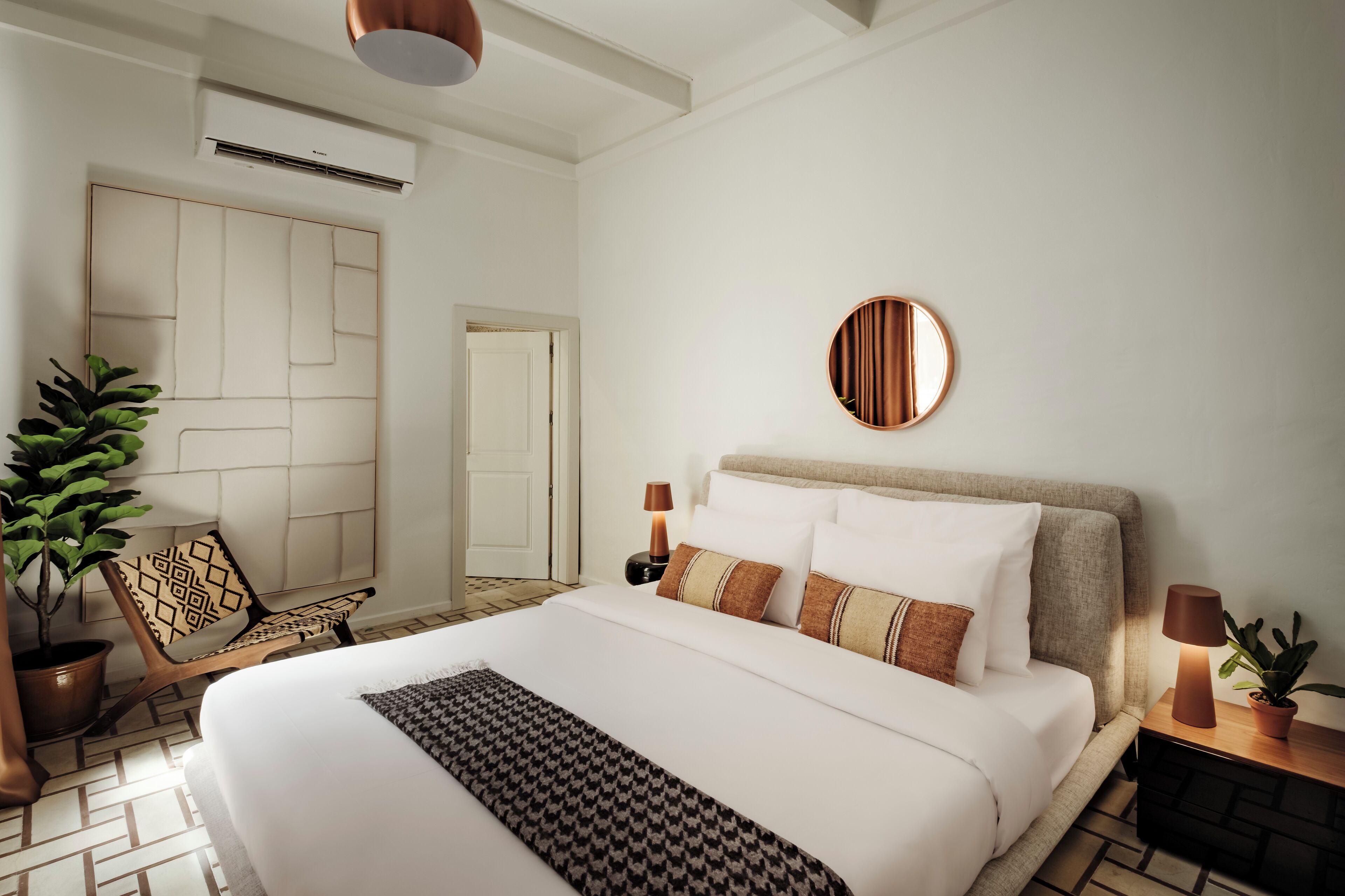 Studio | Tirai kedap cahaya, setrika/meja setrika, dan Wi-Fi gratis