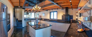 75-inch LCD TV with satellite channels