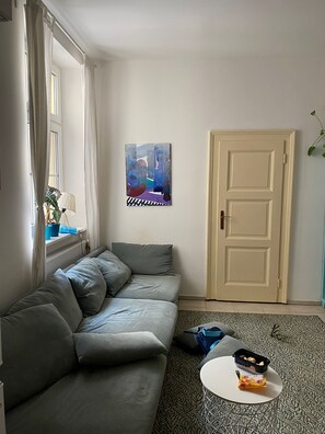 Living area - Charming family apartment in welcoming Bratislava with WiFi (Bratislava)