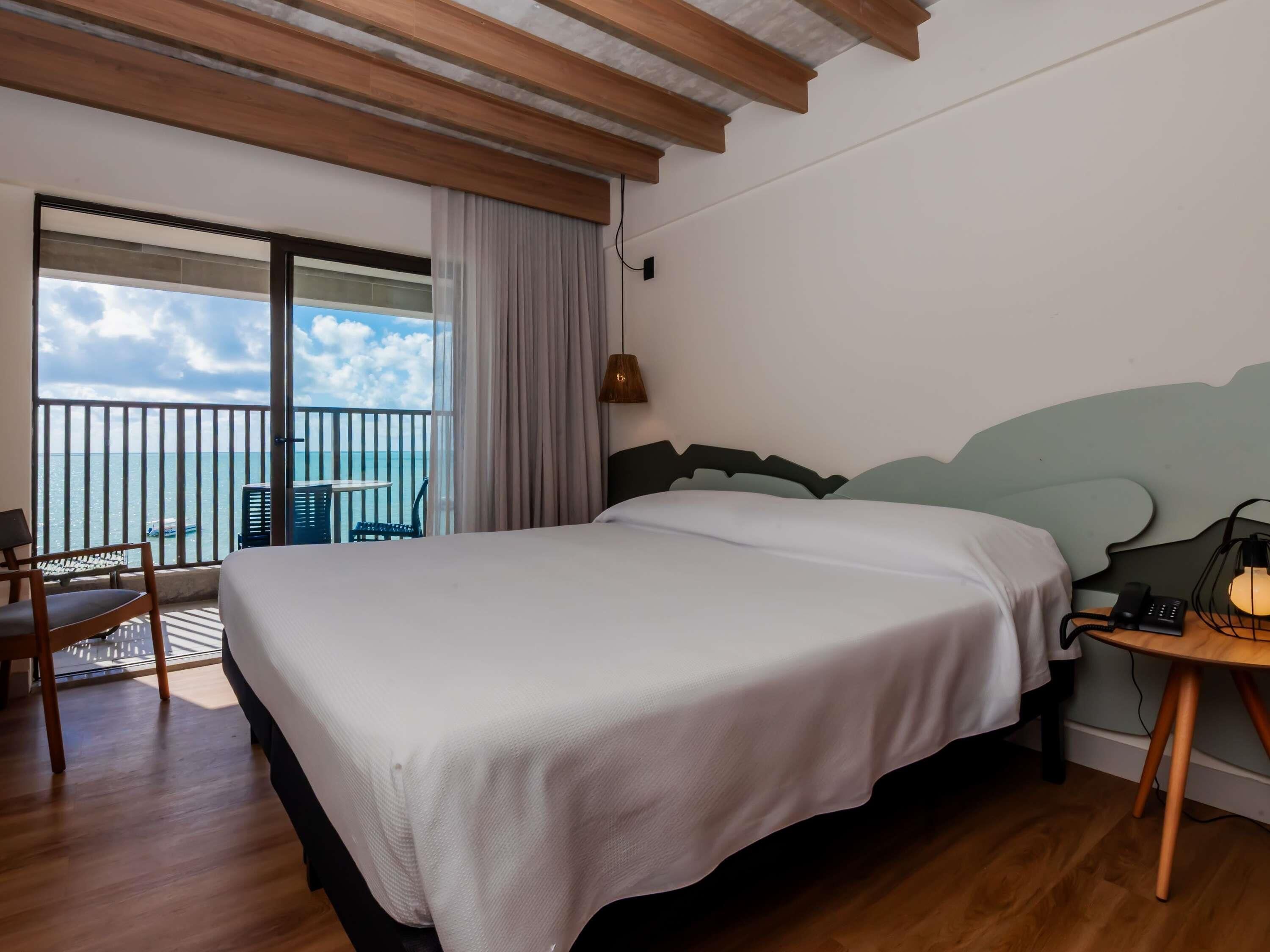 Chambre Standard, 1 lit double, balcon, vue mer | Minibar, Wi-Fi gratuit