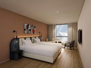 ห้องดีลักซ์, เตียงเดี่ยว 2 เตียง | 1 ห้องนอน, ผ้าม่านกันแสง, ห้องเก็บเสียง, Wi-Fi ฟรี