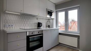 Appartement Ville | Coin cuisine privé | Cafetière/bouilloire, bouilloire électrique