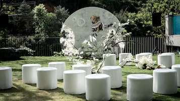 Área de bodas al aire libre