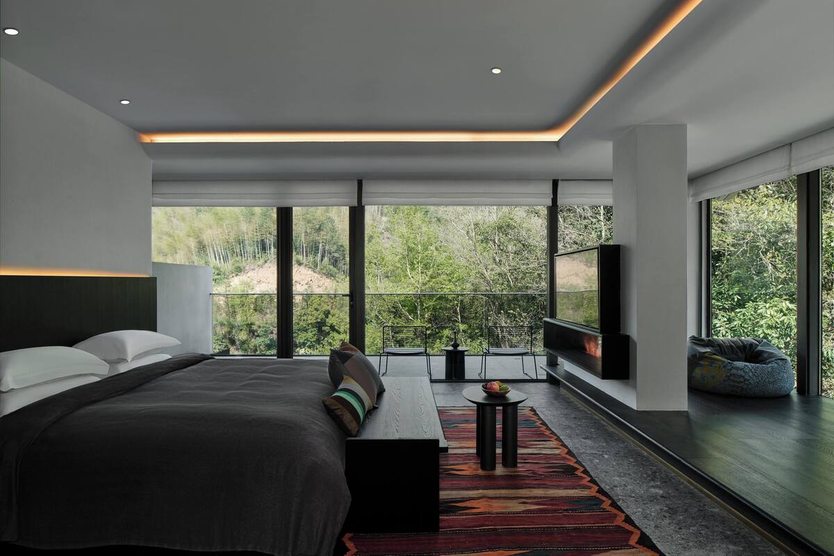 Premium bedding, down duvets, memory-foam beds, free minibar