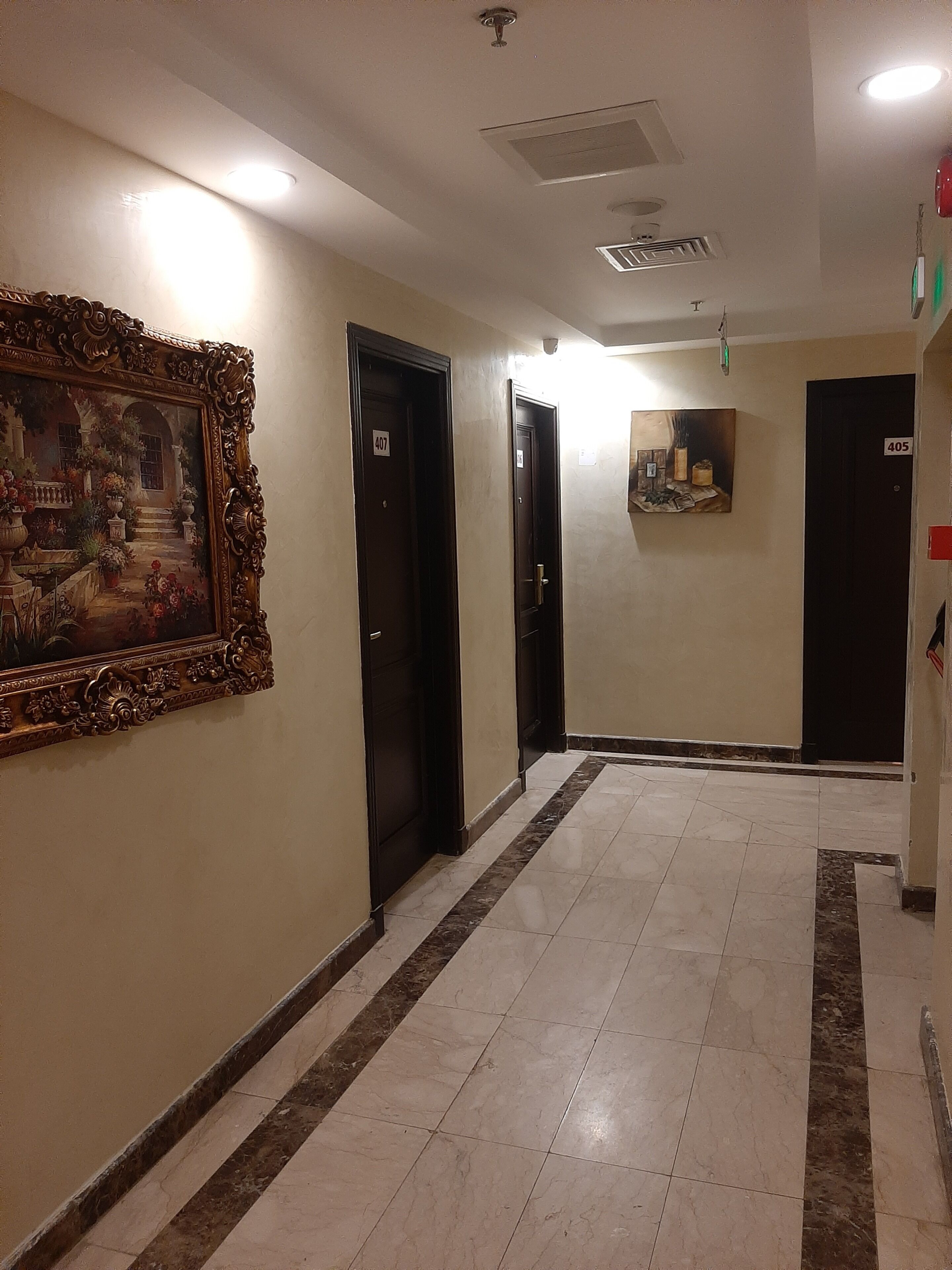 Handrails in hallways