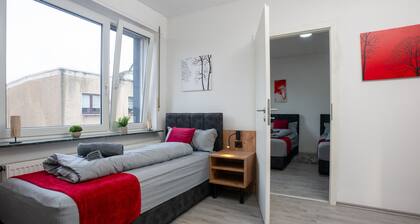 Serviceroom24 - Apartment 3 in Herten WLAN - Smart-TV - 24-7 Check-in und Küche