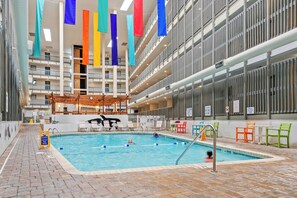 Indoor pool, a heated pool