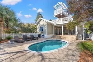 Pool - Sugar Sand Retreat – 30A Home, Updated, STEPS to the Beach w/ Private Pool! (Santa Rosa Beach)