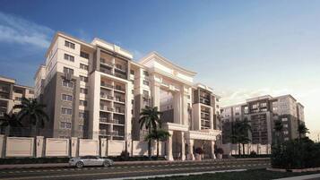 Apartamento, 1 quarto, vista para o jardim | Fachada da propriedade