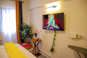 Appartement, 1 chambre, accessible aux personnes à mobilité réduite, vue jardin | Équipements de la chambre