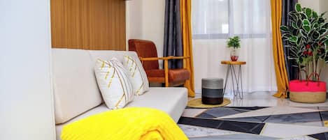 Apartment, 1 Schlafzimmer, barrierefrei, Gartenblick | Innenbereich