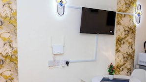 Apartment, 1 Schlafzimmer, barrierefrei, Gartenblick | Wohnbereich