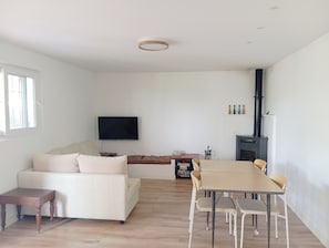 TV connectée, cheminée