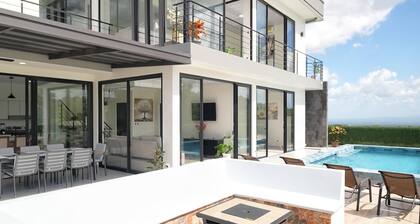 3-bedroom home with a private heated pool, firepit, sundeck, views, WiFi, and AC