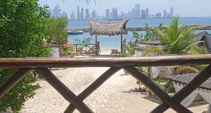 Apartment 3 with balcony and view of the tropical garden