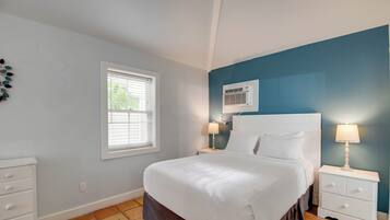 1 室のベッドルーム、WiFi (無料)、ベッドシーツ