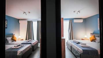 Suite Superior, 2 camere da letto, cucina, vista mare | 2 camere, insonorizzazione, Wi-Fi gratuito, lenzuola