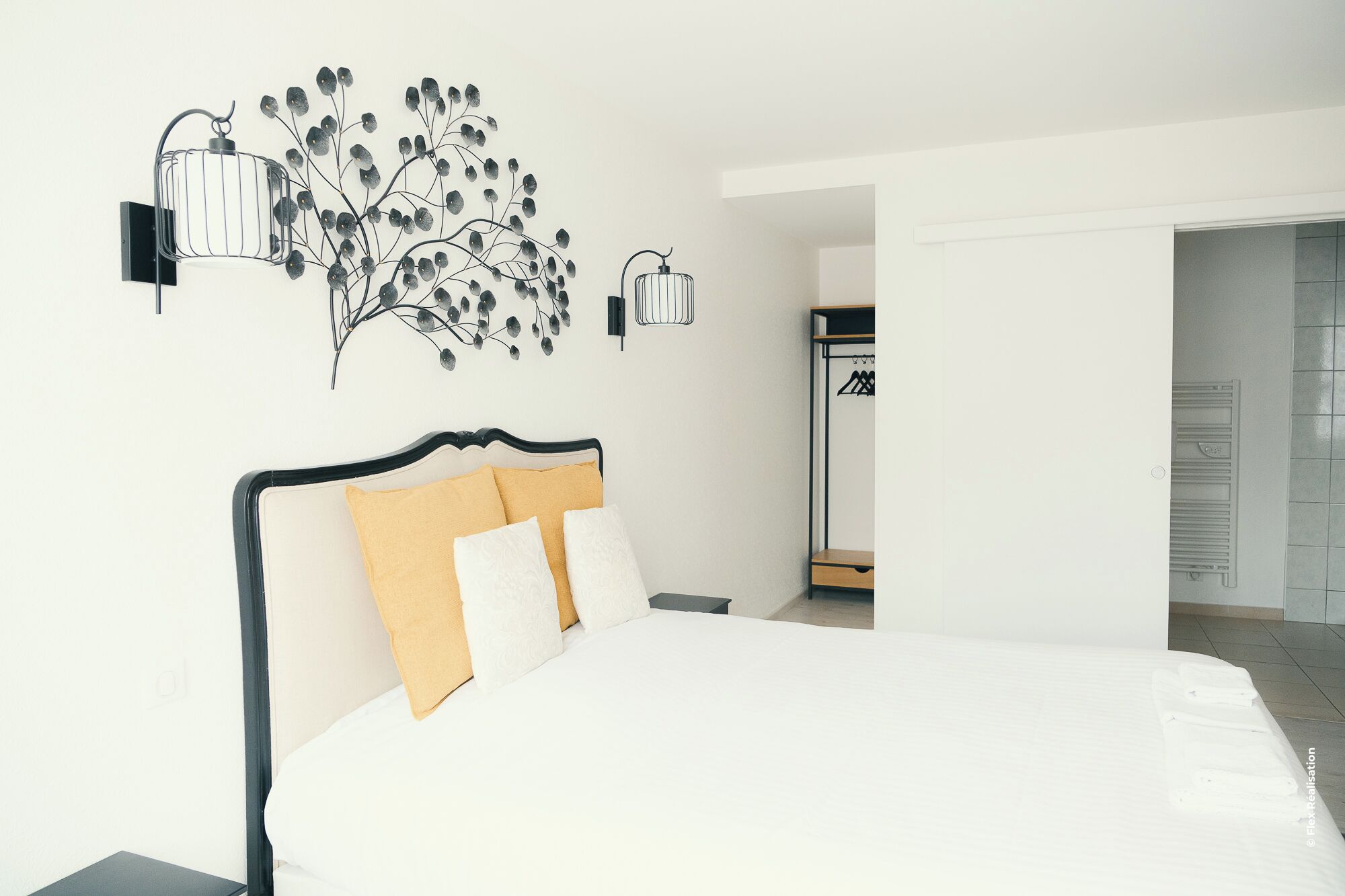 Desk, laptop workspace