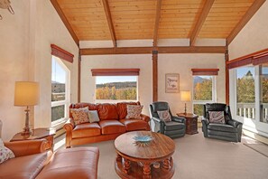 Smart TV, fireplace, stereo, printers