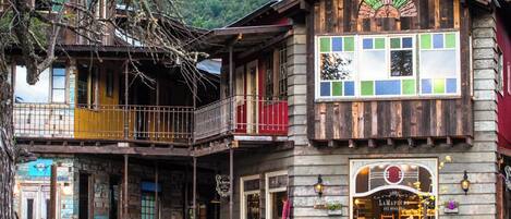 Overnatningsstedets facade