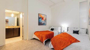 2 bedrooms, iron/ironing board, travel cot, WiFi