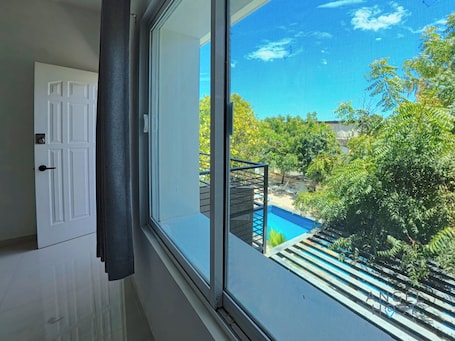 公寓, 1 间卧室, 泳池景观 | 熨斗/熨衣板、免费 WiFi