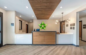 Mostrador para check-in y check-out
