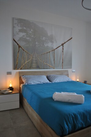 2 makuuhuonetta, silitysrauta/-lauta, vauvan matkasänky, ilmainen Wi-Fi