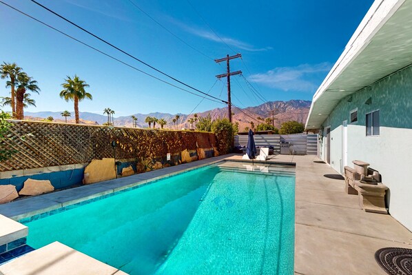 A heated pool