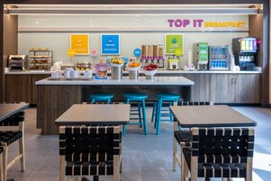 Free daily buffet breakfast