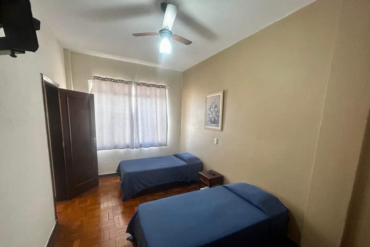 Laptop workspace, free WiFi, bed sheets