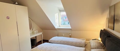 1 多间卧室、熨斗/熨衣板、旅行婴儿床、WiFi