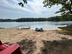 In Strandnähe, Liegestühle, Strandtücher