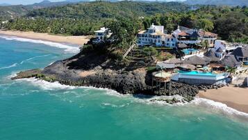 Na praia